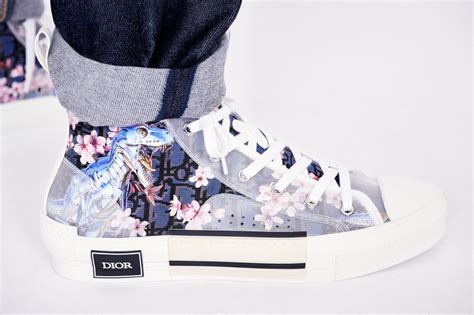 high-top dior and sorayama sneaker|Dior Dior x Sorayama Navy Dinosaur High.